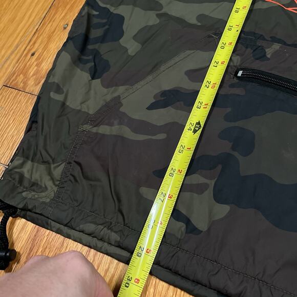 Wu-Wear Windbreaker Jacket Medium Camo Orange Logo Hooded Wu-Tang Rare GZA RZA - Picture 4 of 8
